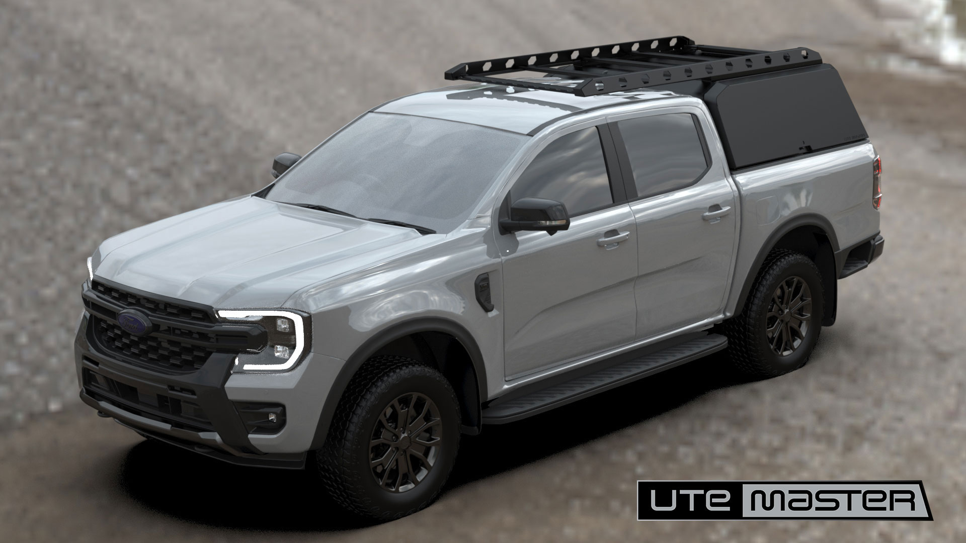 Best Ute Tub Canopy to suit the 2022 Ford Ranger XLT Sport Wildtrak Grey Black