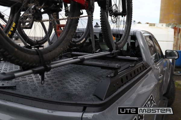 Ford Ranger Raptor Grey Utemaster Load Lid with Bike Carriers
