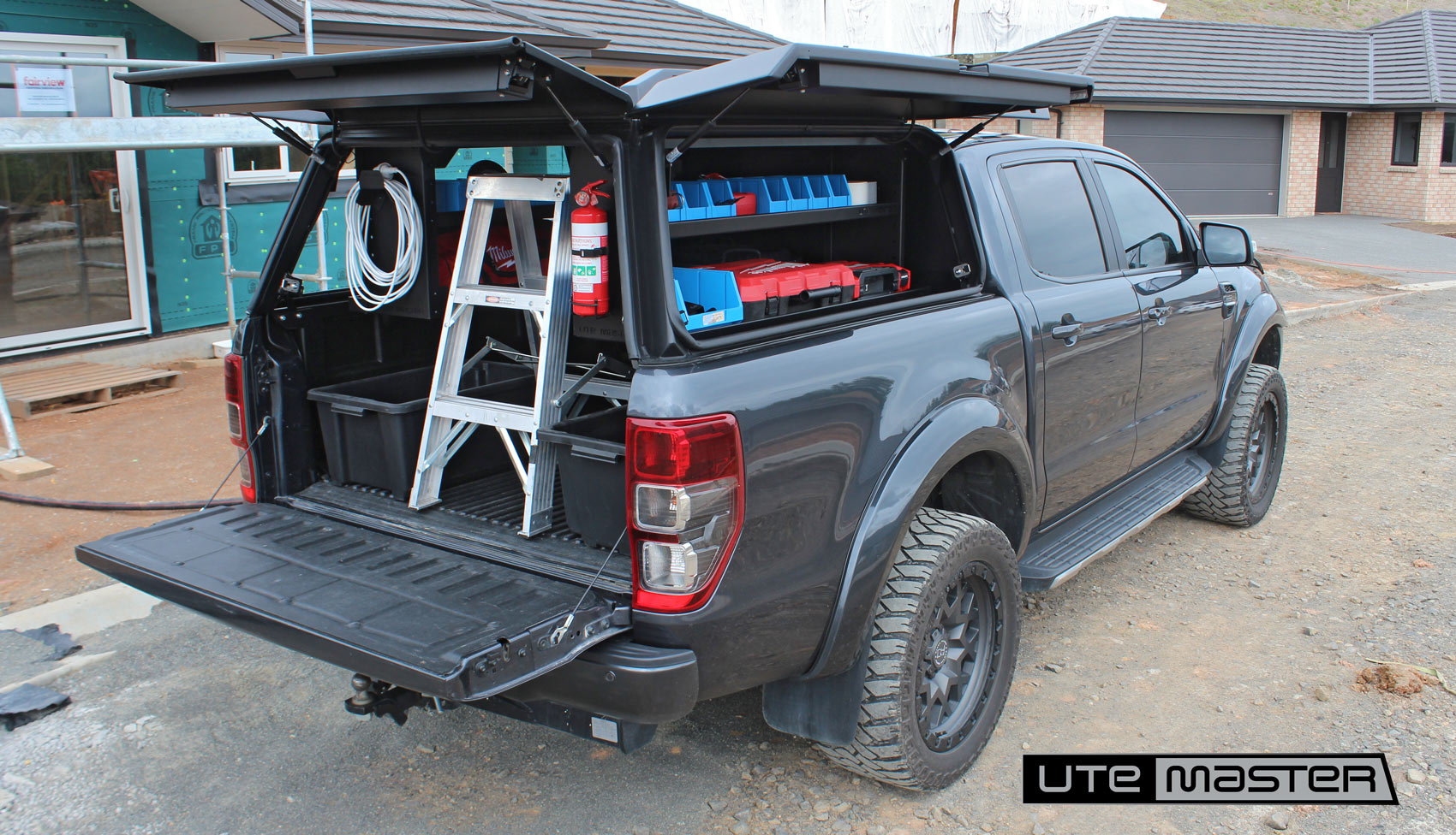 Tradie Ute Setup Utemaster Centurion Canopy Shelving Builder Ute Ford Ranger