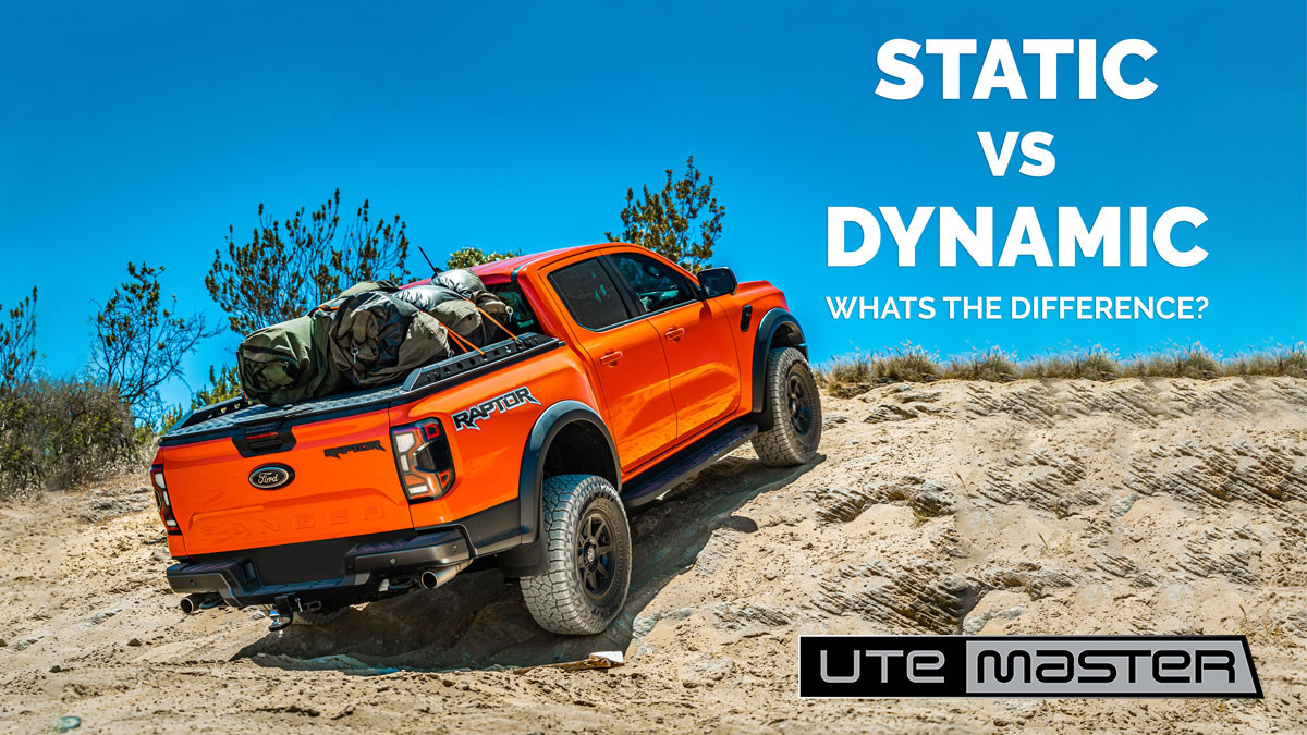 Ford Raptor Ranger Orange Utemaster Load Lid 4x4 Driving Static VS Dynamic Article Cover Img v2