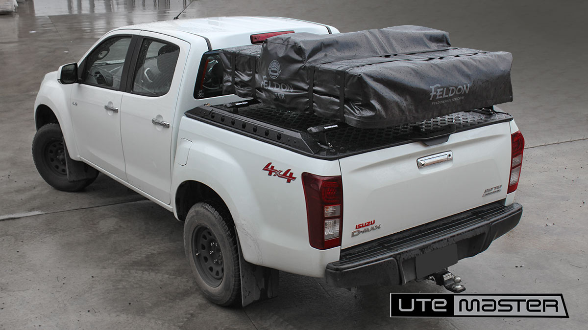 How to fit a roof top tent Utemaster Load Lid to suit Isuzu D Max with Roof Top Tent on Tub Wellside