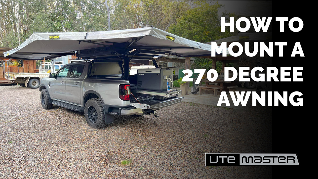 How to mount a 270 degree awning to a ute canopy