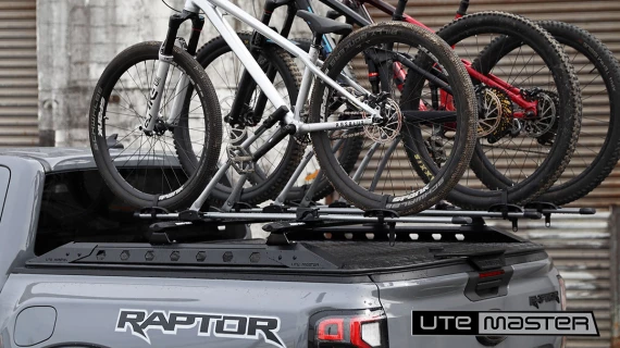 Raptor Ranger 2022 Grey Utemaster Hard Lid Load Lid Bike Rack Carrier Tough v2