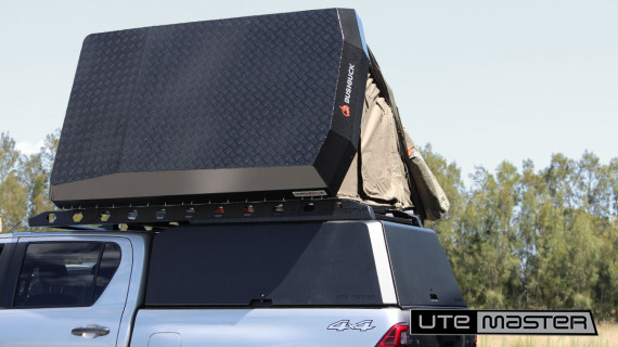 Roof Top Tent Mounted to Utemaster Centurion Ute Canopy Toyota Hilux 4x4 AUS Mounting Bracket Kit