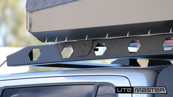 Roof Top Tent Mounted to Utemaster Centurion Ute Canopy Toyota Hilux 4x4 AUS Mounting Bracket