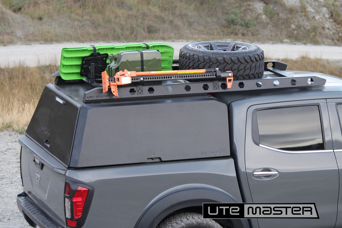 Utemaster Centurion Ute Canopy to suit Nissan Navara 4x4 Overland Black Aluminium