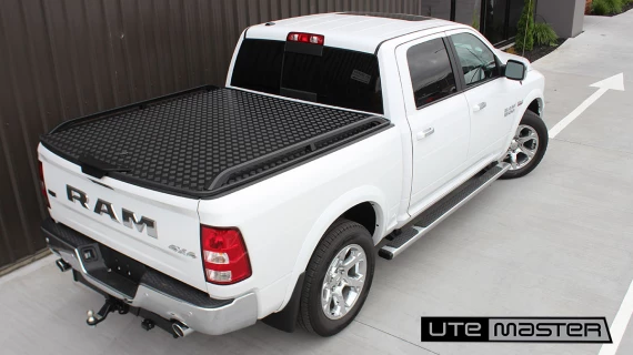 Utemaster Load Lid to suit Dodge Ram 1500 Hard Lid Black with Cast Side Rails Tough