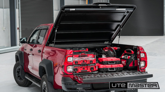 Utemaster Load Lid to suit Toyota Hilux GR Red Accessories Hard Lid Tonneau v2