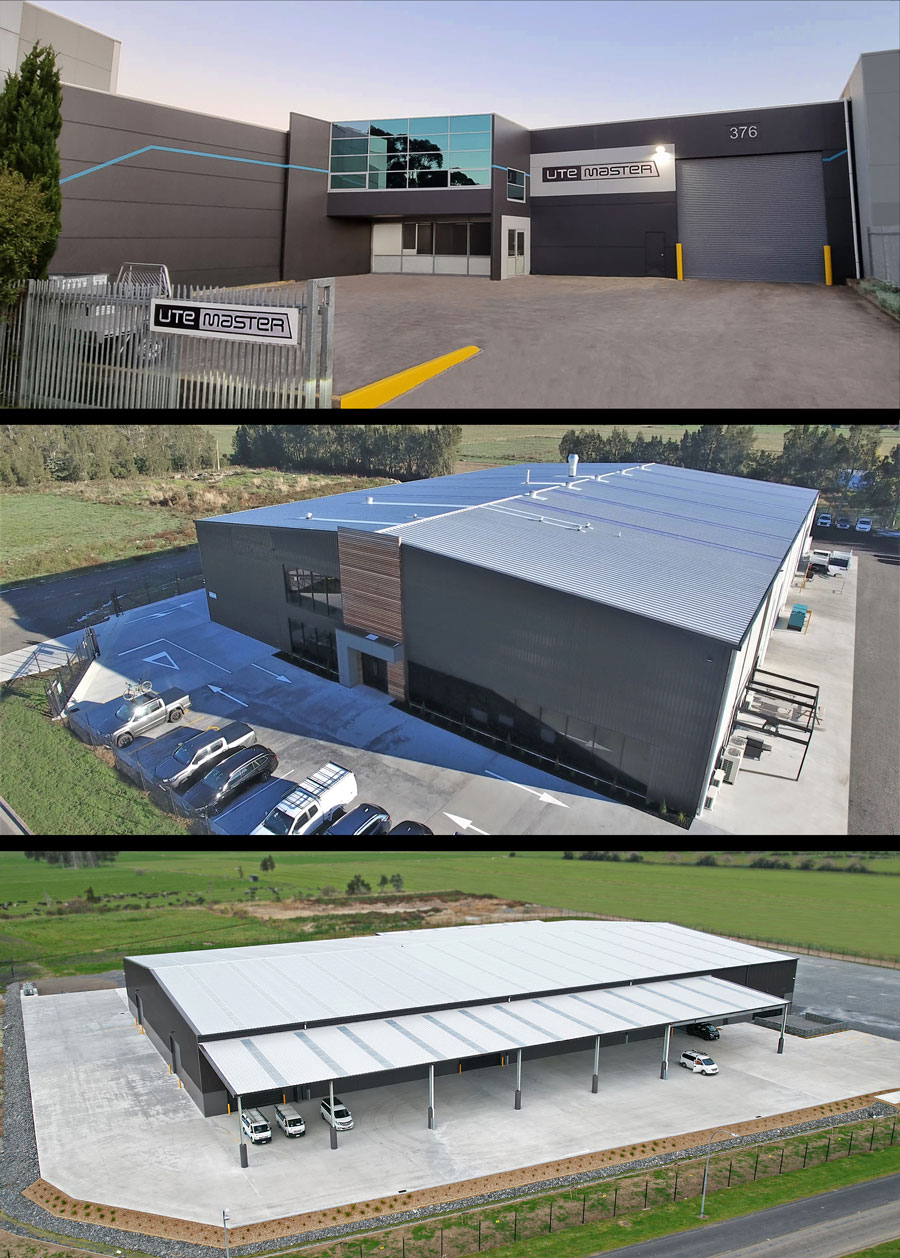 Utemaster Sydney warehouse Australia Utemaster New Zealand Office  Utemaster New Zealand Manafacturing Plant
